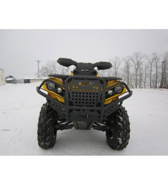 Front Brush Guard Bumper For Can-Am Outlander (2012-2022) - Black PP Plastic Fascia, Replaces OEM #705012822